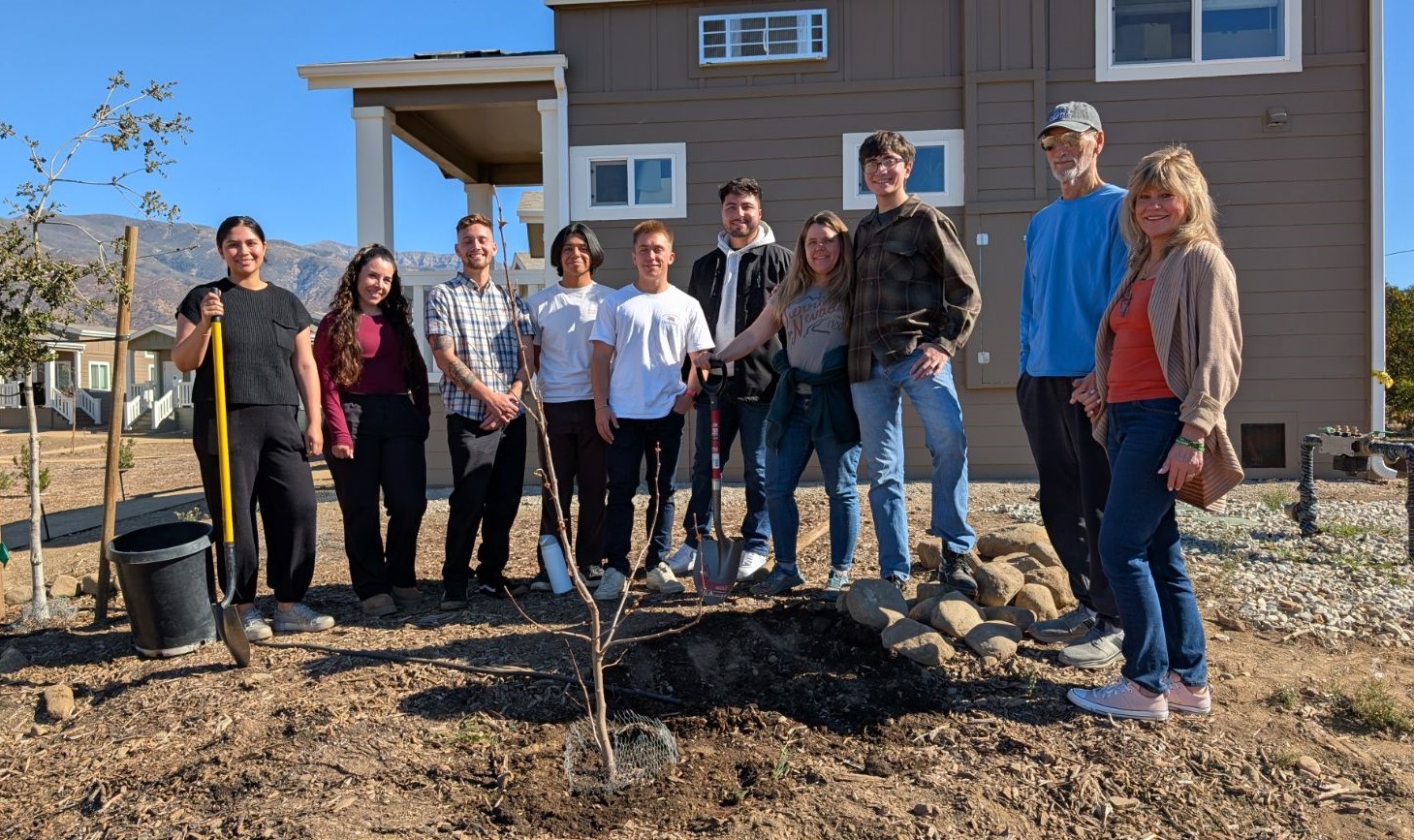 Tree planting honoring Nate