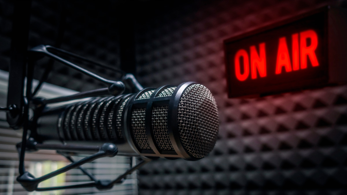 photo of a microphone